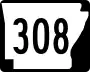 Highway 308 marker