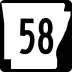 Highway 58 marker