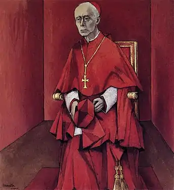 Armand Niquille, The Cardinal, 1965, 97x89 cm, Fondation Cardinal Journet