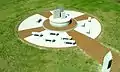 Armenian Martyrs Memorial - above view in Chelmsford, Massachusetts