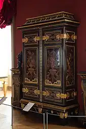 Armoire with marquetry in parakeet pattern by André Charles Boulle (1680-1700), Louvre