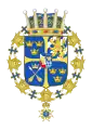 Carl Johan's arms as Prince of Sweden and Duke of Dalecarlia