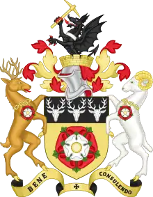 Image 8Coat of arms of Derbyshire County Council (from History of Derbyshire)