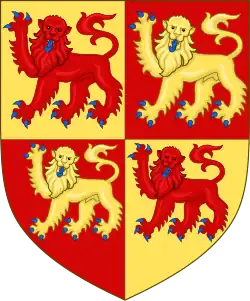 Arms of Gwynedd(c. 1240–1282)Arms of the Prince of Wales under the English crown(1399–1509) of Wales