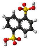 Ball-and-stick model of the Armstrong's acid molecule