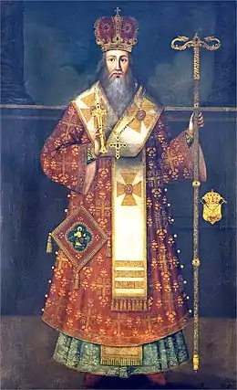 Archbishop of Peć and Serbian Patriarch Arsenije III Crnojević.