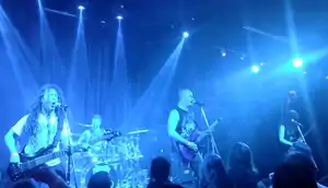 Arsis performing in 2018