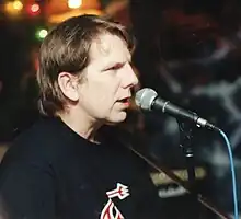 Art Bergmann performing at the 10 Day Cafe in Stratford, Ontario in 1996.