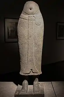 Khmer deity wearing sampot samloy, Guimet Museum