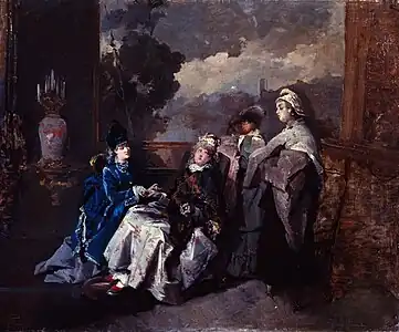 125. Domenico Induno, La visita alla puerpera, 1875 ca