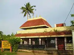 From Top Clockwise: Beauty of Pallana, K.A.M.U.P School, Pallana River, Pallana Temple,Pallana backwater scene in the west side