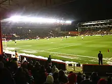 View from the home section of the Wedlock Stand