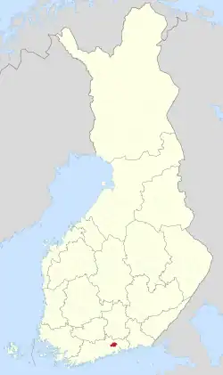 Location of Askola in Finland