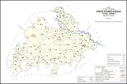 Map showing Sarwara (#464) in Asoha CD block