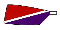 Image showing the rowing club's blade colours