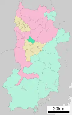 Location of Asuka in Nara Prefecture