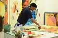 Ravi Mandlik At work in studio