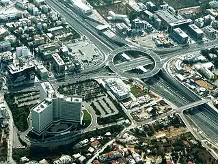 Highway interchange in the northern suburb of Marousi.