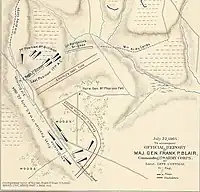 Positions of the 17th Army Corps, July 22, 1864.