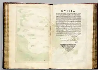 Russia seu Moscovia, Mercator, Atlas Cosmographicae, 1596