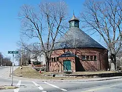 Attleborough Falls Gasholder Building in Massachusetts