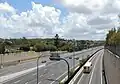 MacGregor suburb on left of Pacific Motorway.