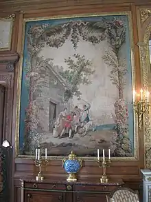 The Lion in Love, Aubusson tapestry (ca. 1775–1780), after J-B. Oudry, Musée Nissim de Camondo, Paris.