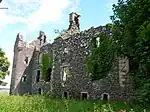 A view from the South-East of Auchans House ruins in 2009