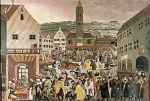 Perlach market place 1550