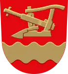 Plough pictured in the coat of arms of Aura