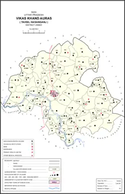 Map of Auras CD block