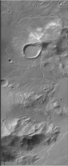 The Ausonia Montes in Mare Tyrrhenum as seen by CTX.