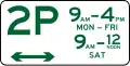 (R5-2) Parking Permitted: 2 Hours (2 times of parking)