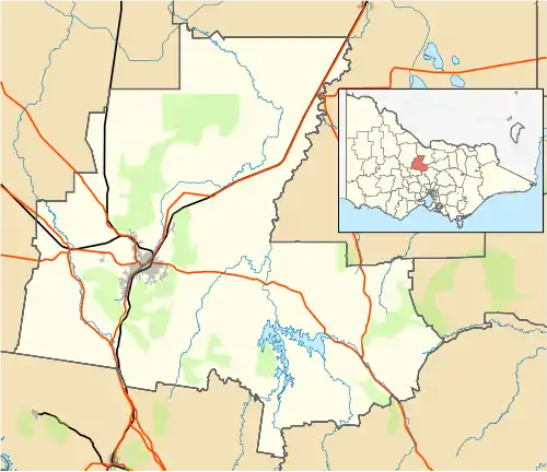 Marong is located in City of Bendigo