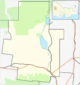 Netherby is located in Shire of Hindmarsh