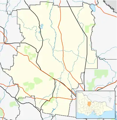 Eddington is located in Shire of Loddon