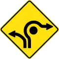 (MR-WDAD-12) Roundabout Directional Lanes (Used in Western Australia)