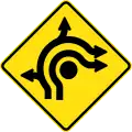 (MR-WDAD-15) Roundabout Directional Lanes (Used in Western Australia)