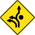 (MR-WDAD-17) Roundabout Directional Lanes (Used in Western Australia)