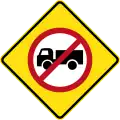 (MR-WDAD-21) Trucks Prohibited Entry (Used in Western Australia)