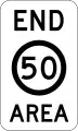 (R4-11) End of 50 km/h Speed Limit Zone Area