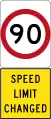 New 90 km/h Speed Limit (Used in South Australia)