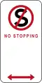 (R5-35) No Stopping (Used in the Australian Capital Territory)