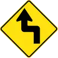 (W1-2) Double sharp curve first to left