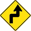 (W1-2) Double sharp curve first to right