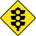 (W3-3) Traffic Lights ahead