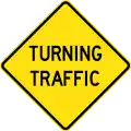 (W5-25) Turning Traffic