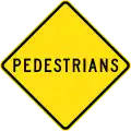 (W6-1) Pedestrians (1964-1989)