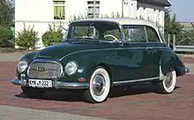 Early 1960 Auto Union 1000S Coupé with rear view mirror mounted on the roof