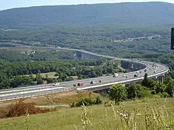 A view of Jezerane Viaduct